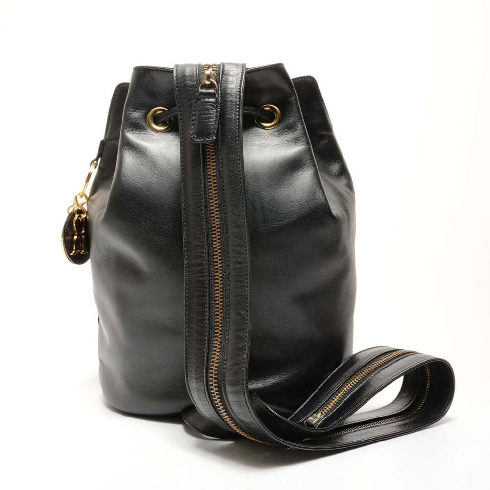 CHRISTIAN DIOR Black Leather Shoulder Bag - Picture 3 of 16